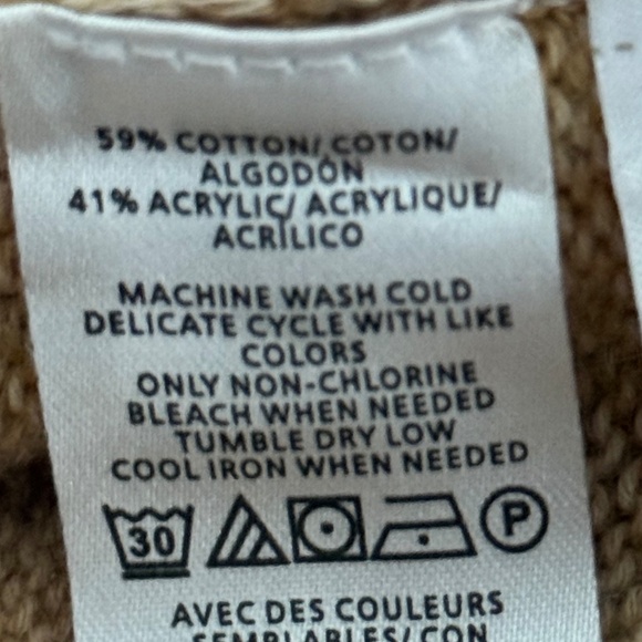 LOFT Tan Knit Turtleneck Sweater Size M - Picture 10 of 10